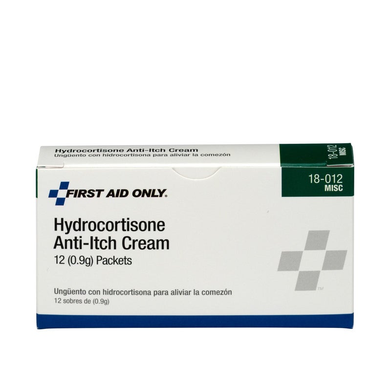Pac-Kit First Aid Only 18-012 Hydrocortisone Cream Packets, 12 Count - Image 1